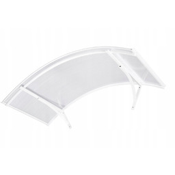 Daszek nad drzwi- typ łukowy biały 140×90 poliwęglan