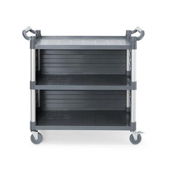 Wózek kelnerski 3-półkowy z polipropylenu duży AmerBox, 1010x500x960