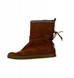 Wsuwane niskie kozaki damskie brązowe TOMS 37
