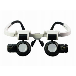 Lupa nagłowna, okulary powiększające X23, X8 Led