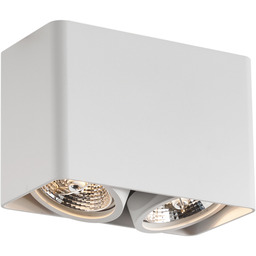 Designerski reflektor natynkowy biały GU10 70mm 2-punktowy obrotowy