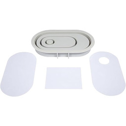 Rayher Silikonowa forma do odlewania świecznik owalny, 18,5