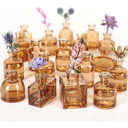 Małe mini wazony na kwiaty, zestaw 20 wazonów