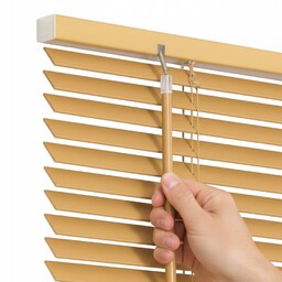 Żaluzja Drewniana gotowa pozioma 25 mm Natural 40x140