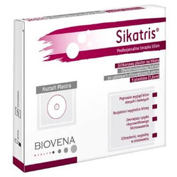 SIKATRIS Plaster okołobrodawkowy silikonowy na blizny 7,6cm, 5