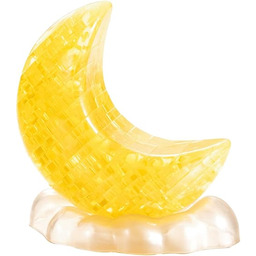 HCM Kinzel 59194 Crystal, puzzle 3D, księżyc, złoty