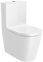 Roca Inspira Round Rimless miska do kompaktu biały
