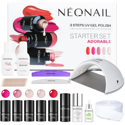 NEONAIL Zestaw do manicure hybrydowego ADORABLE STARTER SET