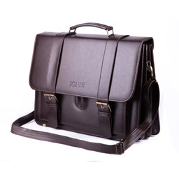 Torba teczka męska SOLIER S28 Preston brązowa
