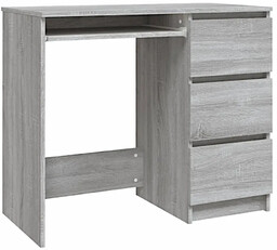 Edinos Biurko z szufladami w kolorze szarego dębu