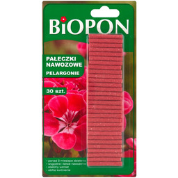 Pałeczki nawozowe do pelargonii Biopon BROS 30 szt.