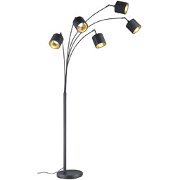 Lampa stojąca podłogowa z włącznikiem nożnym abażurowa TOMMY