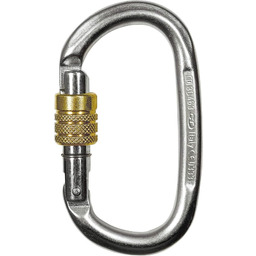 Climbing Technology Pillar Steel SG Karabinek, Srebrny/Złoty