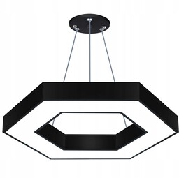 Lampa sufitowa wisząca żyrandol Led 60cm Hexagon