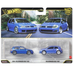 Hot Wheels Zestaw pojazdów Premium VW Golf R32