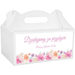 Pudełka na ciasto komunijne - 6 szt.