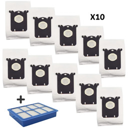 10 szt.Worki s-bag E201SM + Filtr HEPA