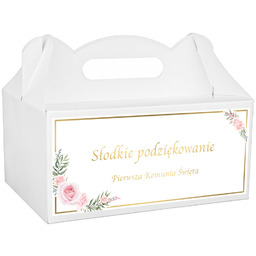 Pudełka na ciasto komunijne - 6 szt.