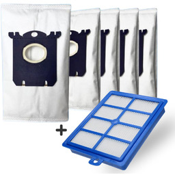 5 szt.Worki s-bag E201SM + Filtr HEPA