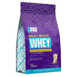 6Pak Nutrition Milky Shake Whey Wanilia, 700 g