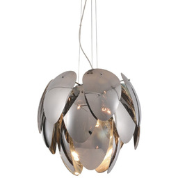 Lampa wisząca szklana dymiona 5-punktowa AZ2996 z serii