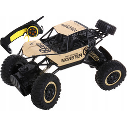 Duży Terenowy Samochód Złoty Zdalnie Sterowany Akumulator Napęd