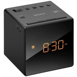 SONY Radiobudzik ICFC1B Czarny, Tuner FM/AM, Wyświetlacz