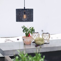 By Rydéns Maison zewnętrzna lampa wisząca, czarny, metal,