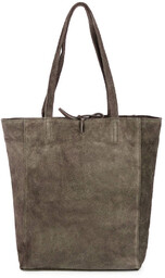 Worek skórzany taupe W18