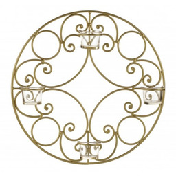 Świecznik Ścienny Aluro Field Złoty