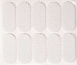 Vorel Podkładki filcowe 20x45 mm białe 74846