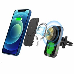 Magnetyczny uchwyt samochodowy MagSafe CW19 z ładowarką Qi