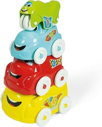 Clementoni Fun Vehicles Baby Zestaw Samochodzików, Wielokolorowy,