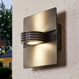 LUTEC Antracytowy kinkiet zewnętrzny LED Split