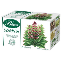 BiFix Herbatka ziołowa ekspresowa Szałwia, 20 x 1,75g