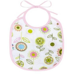 Akuku Śliniak wiązany mały Kwiaty różowy, 1szt.