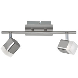 Reflektor sufitowy spot LED 3000K 2-punktowy nikiel ROUBAIX