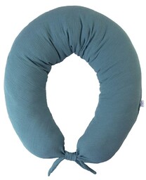 Babymatex Poduszka pozycjonująca Moon Muslin Muślinowa turkusowa ciemna