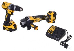 Dewalt Zestaw COMBO 18V DCD796, DCG405 + 2x5,0Ah