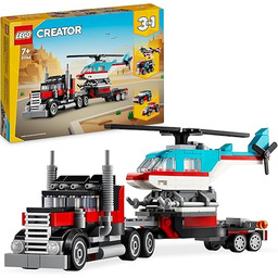 LEGO Creator 3w1 Ciężarówka z platformą i helikopterem