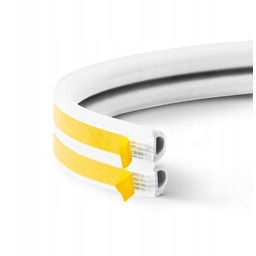 Uszczelka do Drzwi Okien Samoprzylepna Wyciszająca Biała Typ