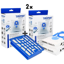 Oryginalne Worki ZELMER ZVCA100B 8 szt. + Filtr
