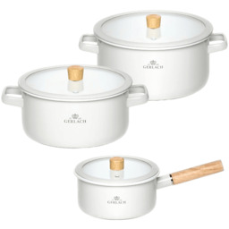 Zestaw garnków emaliowanych GERLACH Natur Enamel 6 el.