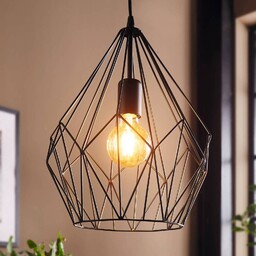 EGLO Lampa wisząca Carlton, możliwość ściemniania, czarny, salon