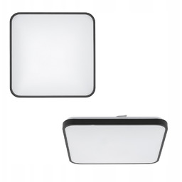 Lampa sufitowa plafon Agnes Square Led Pro Czarny