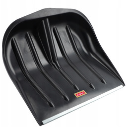 Szufla do śniegu bez trzonka, czarna, blaszane okucie