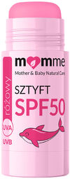 Momme, sztyft mineralny, SPF 50, różowy, 10 g