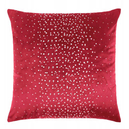Poszewka 45 x 45 Dekoracyjna Velvet Shiny Czerwony