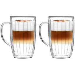 Viallidesign Zestaw 2 szklanek wysokich z uchem