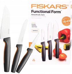 Fiskars Zestaw 3 El Noży Szefa Do Obierania